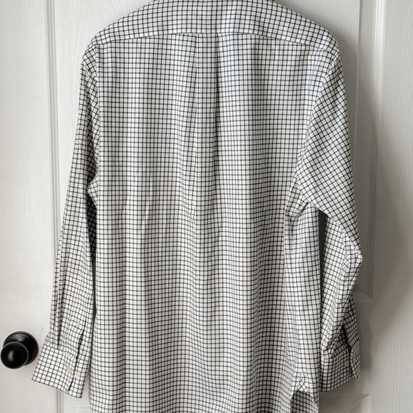 Ralph Lauren Poll Men’s Easy Care Dress Shirt neck 16 - Picture 4 of 5